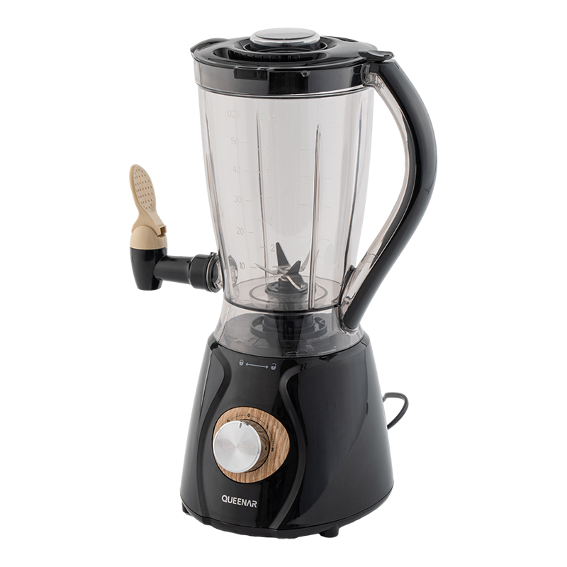 Glazen kruik tafel blender