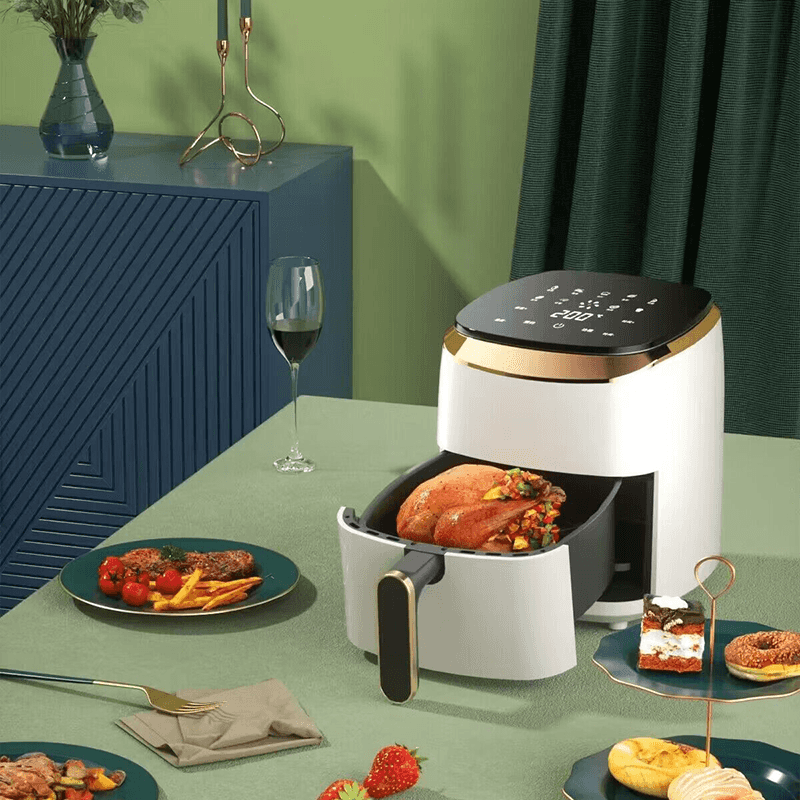 Van gefrituurde kip tot groenten, hoe bereikt de 3,5L-luchtfriteuse full-scenario koken?
